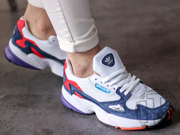 Adidas Falcon Crystal White Collegiate Navy CG6246 High Top Store 1011978840