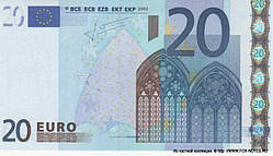 20 Євро — сувенірні гроші 