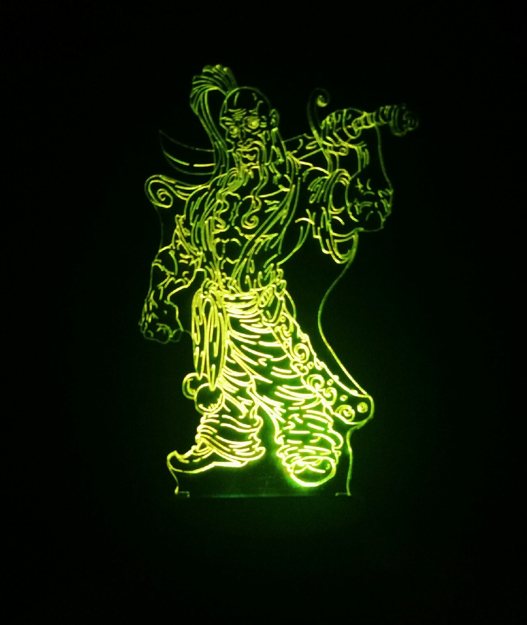 3d-світильник Козак з шаблею, 3д-нічник, кілька підсвічувань (батарейка+220В), фото 1