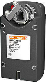 Електроприводи Gruner для повітряних заслінок