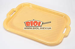 Таця 46х32 см пластиковий прямокутний БІЖОВИЙ Горизонт (Україна) GR-03034-1