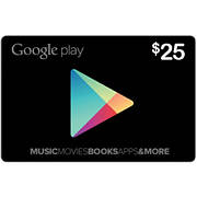 Подарункова карта Google Play Gift Card на суму 25 USD, US-регіон