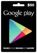 Подарункова карта Google Play Gift Card на суму 50 USD, US-регіон