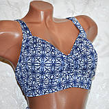 Розмір 54. Стильний, яскравий жіночий синій купальник, роздільний, м'яка чашка, без кісточок., фото 2