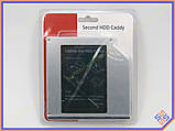 Кишеня для жорсткого диска HDD 2.5" SATA у відсік IDE DVD-RW приводу 9.5 mm. Оптибей (optibay), HDD, SSD caddy! В, фото 2