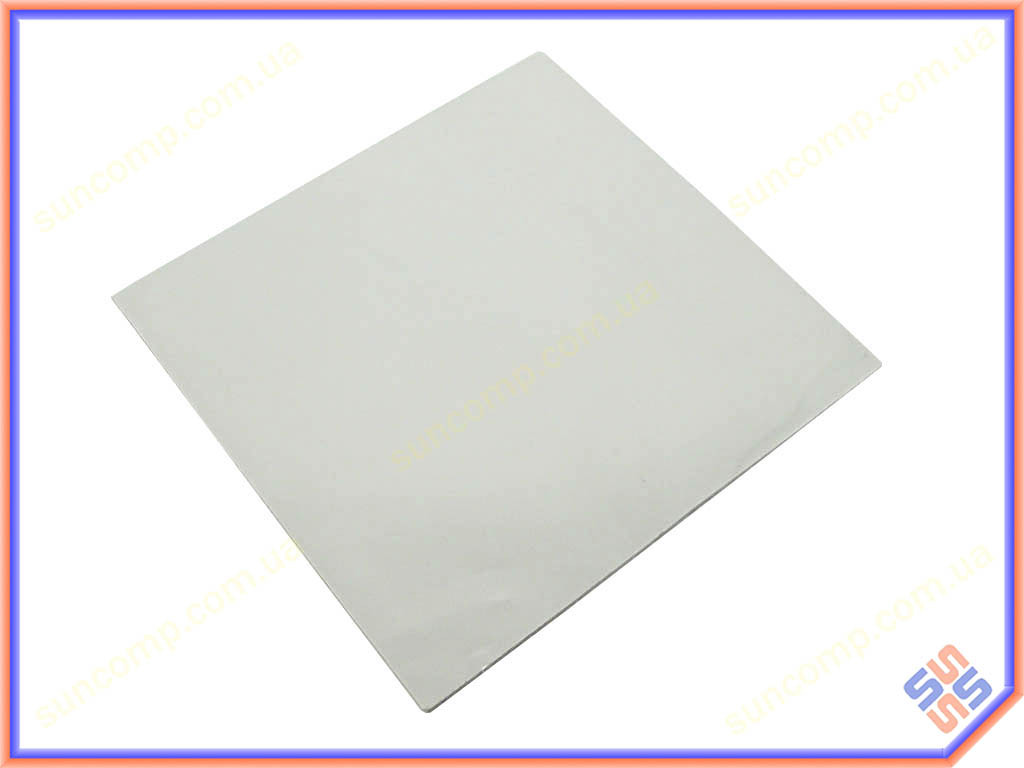Термопрокладка силиконовая для ноутбука Halnziye (100*100*1.0mm, 4W/m-K) Серая. Применяется для передачи тепла - фото 1 - id-p331839388