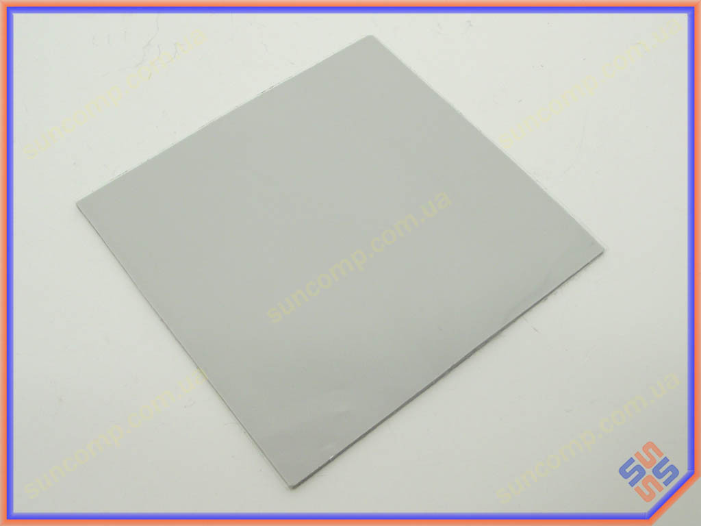 Термопрокладка силіконова для ноутбука Halnziye (100*100*2.0mm, 4W/m-K) Сіра. Застосовується для передавання тепла