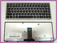Клавиатура для LENOVO IdeaPad G400, G400S, G405S, Z410 ( RU Black с Серой рамкой ). Оригинал