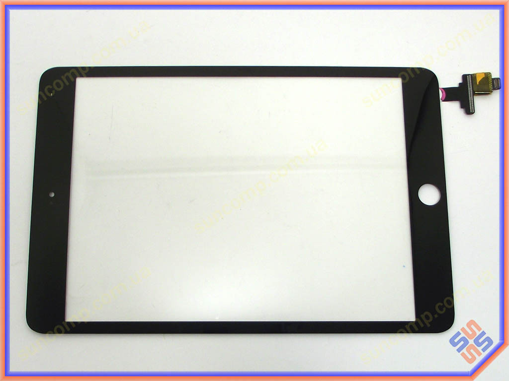 Тачскрін Apple iPad Mini3, 7.9" Black Оригінал (A1599 A1600 A1601) (without IC Flex Connector, Home Button and Home Flex)