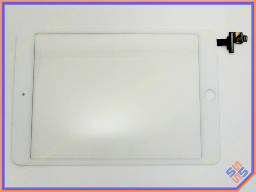 Тачскрин Apple iPad Mini3, 7.9" White Оригінал (A1599 A1600 A1601) (Без IC Flex Connector, Home Button and Home