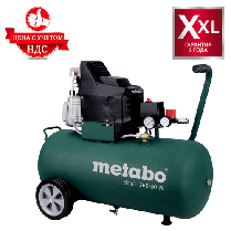 Поршневий масляний компресор Metabo Basic 250-50 W (1.5 кВт, 200 л/хв, 50 л), фото 2