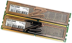 Пара оперативної пам'яті OCZ Titanium DDR2 4Gb (2x2Gb) 800MHz PC2-6400U 2R8 CL4 (OCZ2T800C44GK) Б/В