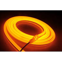 Світлодіодний гнучкий неон на 12v помаранчевий(O) 6w 120Led 2835 8*16mm IP65