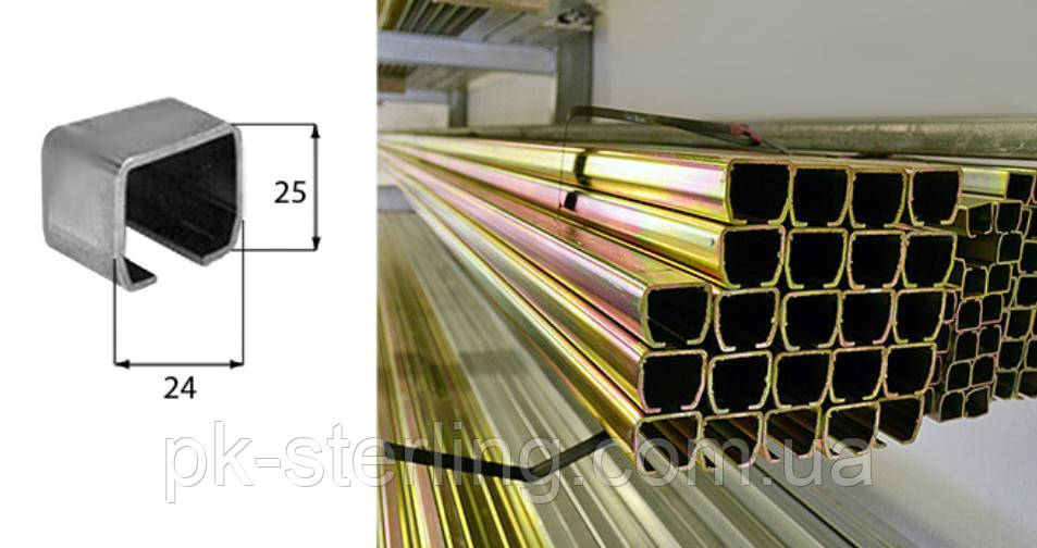 Направляющий профиль для боковой шторы из оцинкованной стали 24*25 ...