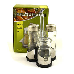 Наб. спец. 4 передм. сіль~перець~салф~зубач на нерж.підст.кв.уп.