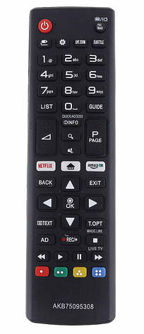 Пульт ДУ для LG AKB75095308 (AKB75375608) NETFLIX / AMAZON mini, фото 1