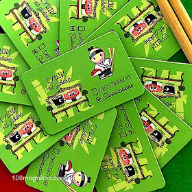 Виниловые магнитики для службы доставки суши. Размер 70х45 мм 4