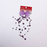 Ялинкова іграшка підвіска гроно, 20 см, фіолетовий, пластик (001279-7), фото 2