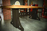 Большой стол в лофт loft стиле массив, фото 4