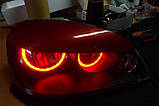 Ангельські очі в фари Fiat Doblo з холодного неону.На одне авто. (Не фара!), фото 4