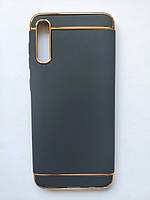 Чохол для Samsung A50 2019/A505F із золотими вставками Чорний