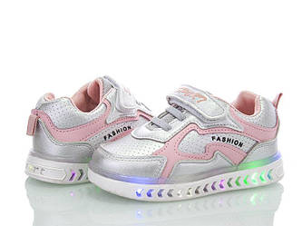 Кросівки-моргалки WNiko CS409-1 silver  22р,23