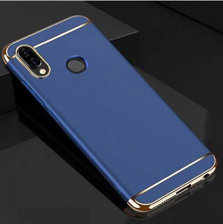 Чохол із золотими вставками для Samsung M20 темно-синій