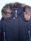 Зимова чорна підліткова куртка, Макс Джинс, 140-170, фото 10
