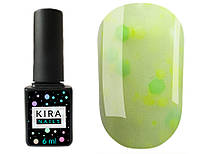 Гель-лак Kira Nails Yoghurt Boom! №005 (лимонная карамель с неоновыми блестками, йогурт), 6 мл