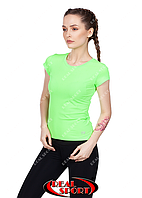 Спортивна футболка жіноча RSF 50, салатова (біфлекс, р-р S-XL)