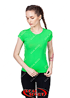 Спортивна футболка жіноча RSF 50, зелена (біфлекс, р-р S-XL)