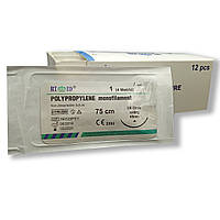 Поліпропілен RT-med USP 1 (EP 4) з ріж. голкою 45мм 3/8 кола