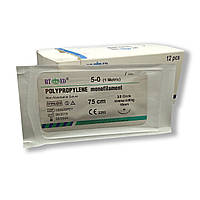 Поліпропілен RT-med USP 5/0 (EP 1) з звор ріж. голкою 16мм 3/8 кола