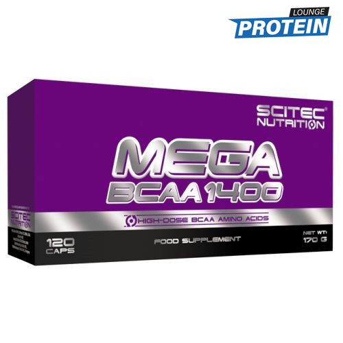 Амінокислоти bcaa Scitec Nutrition Mega BCAA 1400 (120 caps)
