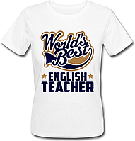 Женская футболка World's Best English Teacher (белая)