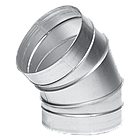 Отвод 45 градусов оцинкованный 150 Вентс