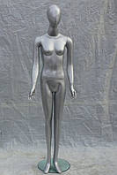 Манекен жіночий гіпсовий (лаковий) (Сірий)