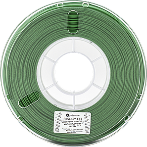 Пластик в котушці ABS PolyLite 1,75 мм, Polymaker, 1кг зелений, фото 1