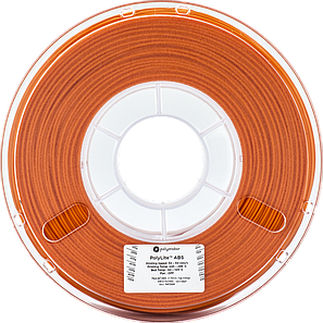 Пластик в котушці ABS PolyLite 1,75 мм, Polymaker, 1кг оранжевий, фото 1