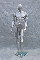 Манекен чоловічий гіпсовий (лаковий) (сірий, білий, чорний)