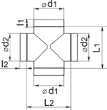 Крестовина оцинкованная 450х315 ВК, фото 2