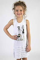 Детское платье для девочки Одежда для девочек 0-2 Byblos Италия BJ1648 Белый