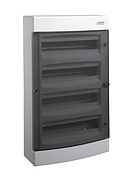 Модульний щиток 3*18 модулів 3 ряди IP40 PNS 3*18T прозорі дверцята настінного монтажу