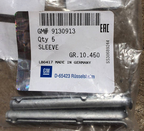 Купити Палець дверної петлі 8.1 X 72.5 mm GM 9130913 OPEL Astra-G/H ...