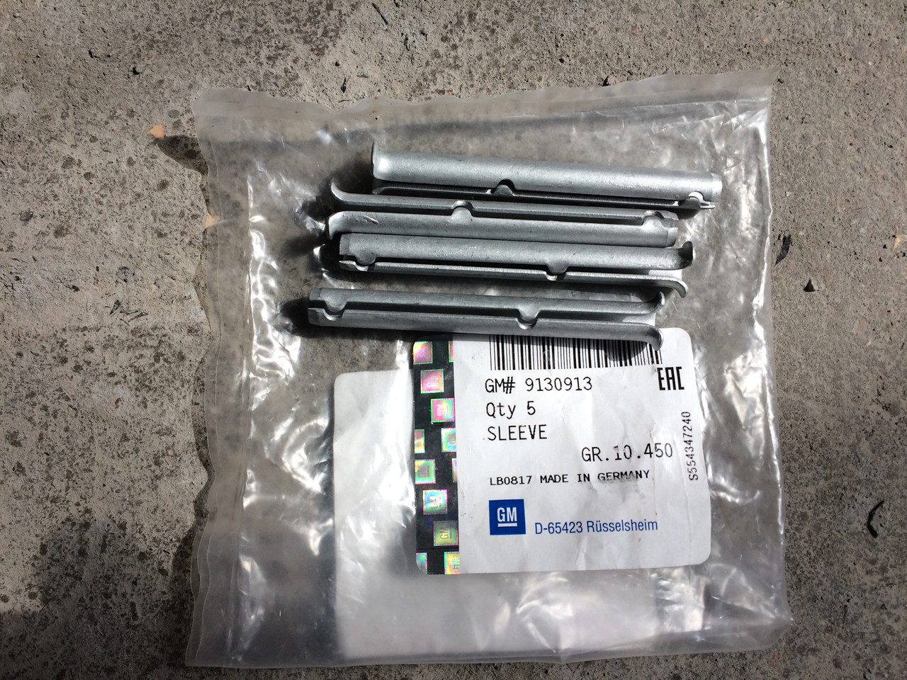 Палець дверної петлі 8.1 X 72.5 mm GM 9130913 OPEL Astra-G/H Zafira-A/B Tigra-A Meriva-A Calibra
