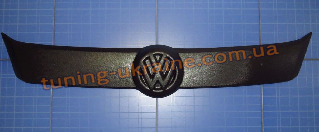 Зимова накладка (заглушка) на решітку радіатора Volkswagen Caddy (фольксваген кедді) 2010+ верхня матова