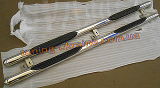 Бічні Пороги труба з проступью D70 на Renault Logan 2004-2012