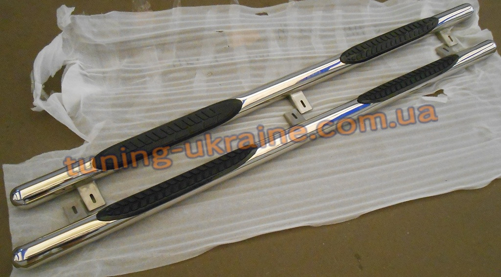 Бічні Пороги труба з проступью D70 на Toyota RAV 4 2006-2013, фото 1