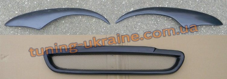 Решітка радіатора і вії фар для Chevrolet Lanos Седан
