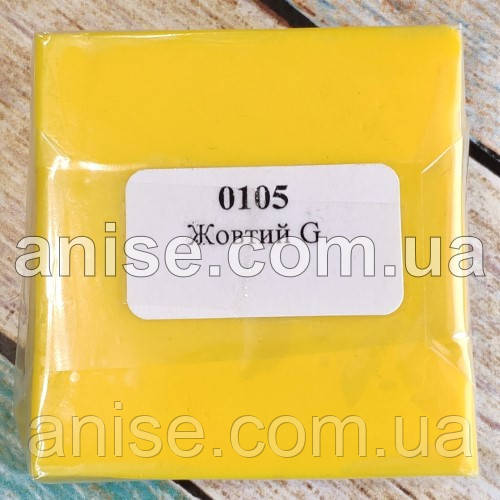 Полимерная глина Пластишка, №0105 желтый G, 75 г / Полімерна глина Пластішка, №0105 жовтий G, 75 г - фото 1 - id-p451092392